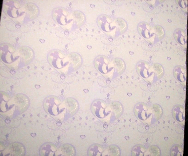 Disney LITTLE MERMAID & Other Princesses Set of 3 12x12 Papers