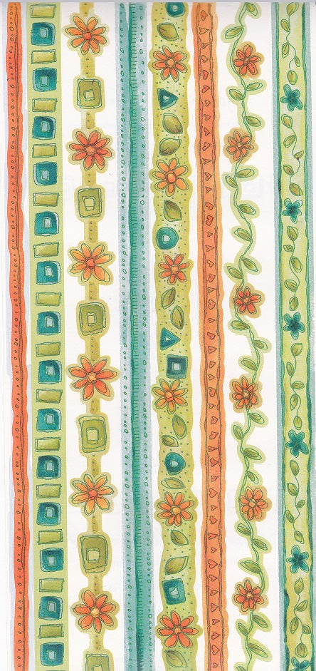 Magenta Joyful Borders Stickers