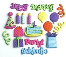 Happy Birthday Memory Mates Embellishments