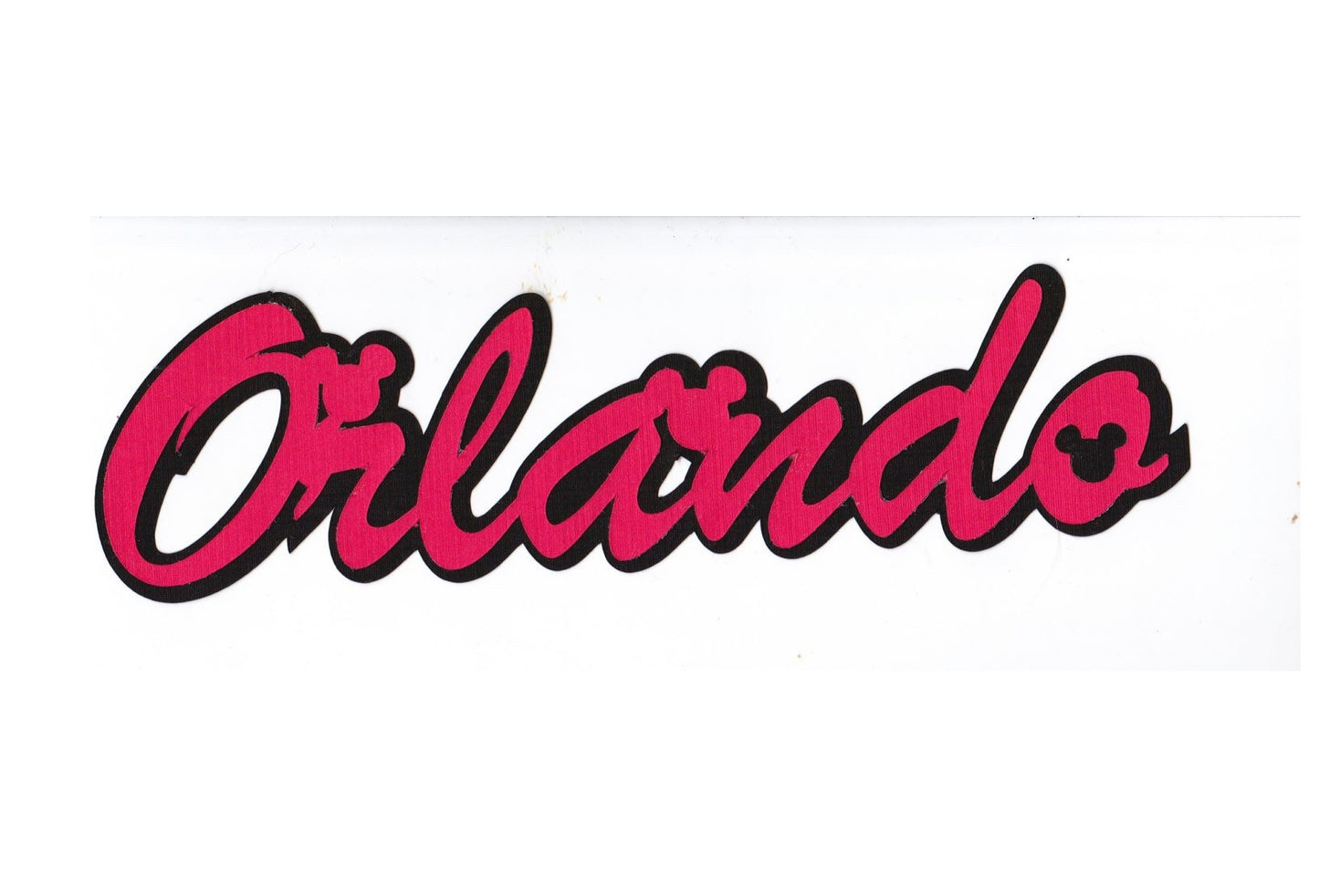 Orlando Florida Scrapbook Title Paper Piecing