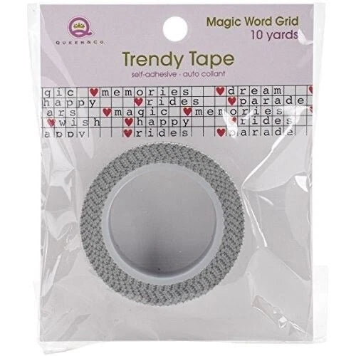 Magic Grid Word Trendy Washi Tape