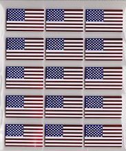 Foiled american Flag Stickers