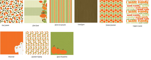 Enchanted Autumn 12x12 Scrapbook Paper Assortment Set - 11 Sheets
