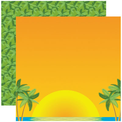 Reminisce Tale of the Tropics Scrapbook Paper by Reminisce