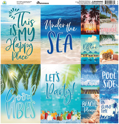 Reminisce All Inclusive Vacation Stickers