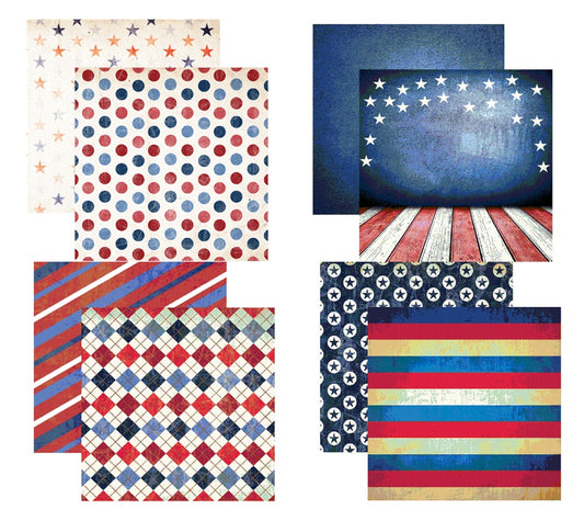 Reminisce American Vintage Scrapbook paper Assortment Set