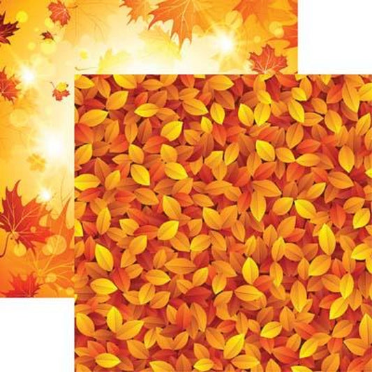 Reminisce Autumn Splendor Splashes of Color Scrapbook Paper