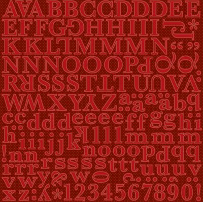 Be Mine Alphabet Stickers by Reminisce