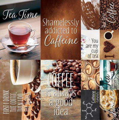 Reminisce Coffee and Tea Stickers