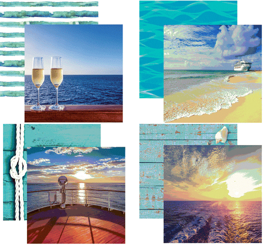 Reminisce Cruise Life Scrapbook Paper Set