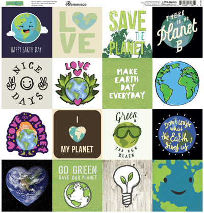 Reminisce Earth Day Stickers