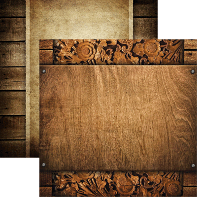 Reminisce Elegant Woods #4 Scrapbook Paper