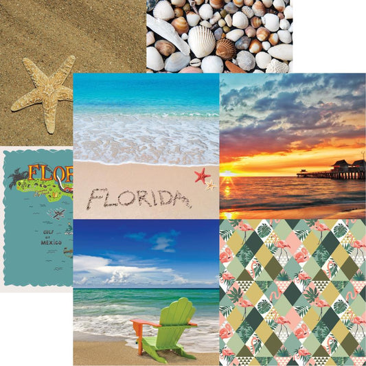 Reminisce Florida Cut Apart Scrapbook Paper