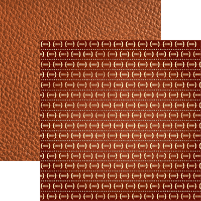 Reminisce Game Day Football Scrapbook Paper