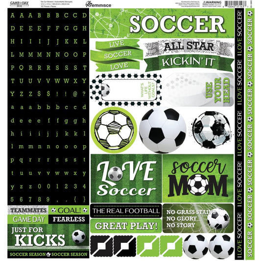 Reminisce Game Day Soccer Stickers