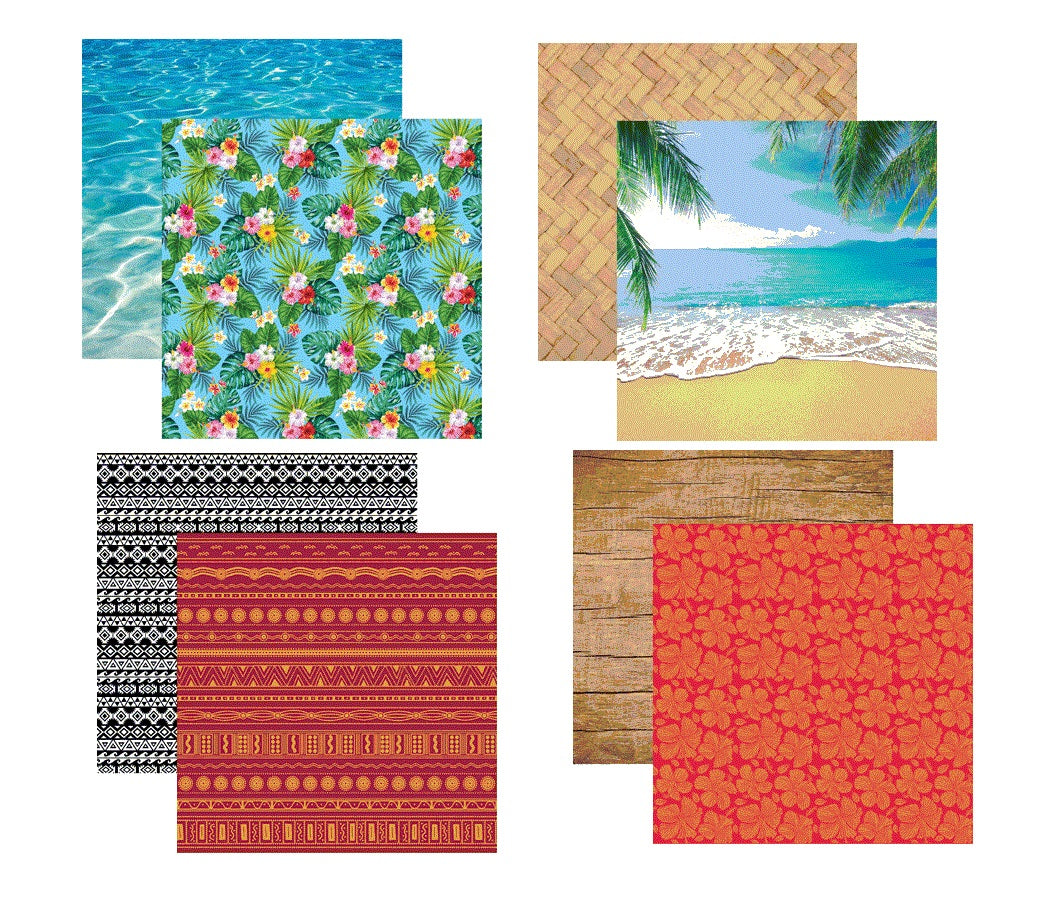 Reminisce Island Princess Scrapbook Paper Set