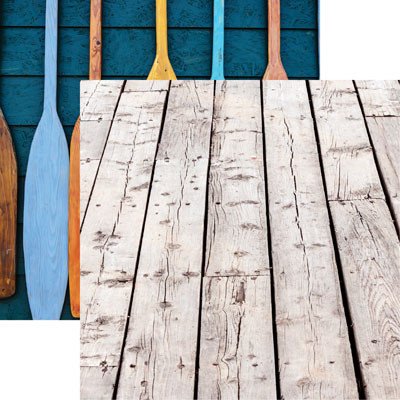 Lake Life Dockside Scrapbook Paper by Reminisce