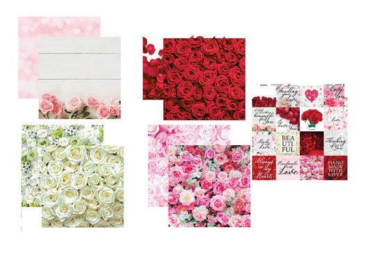 Reminisce Made With Love Scrapbook Papers and Stickers Set