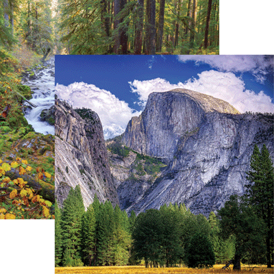 Reminisce National Park Yosemite Scrapbook paper