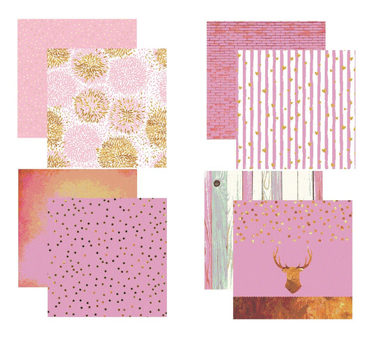 Reminisce Oh Baby Girl Scrapbook Paper Set
