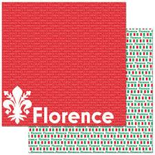Florence Italy - Passport 12X12 Scrapbook Paper by Reminisce
