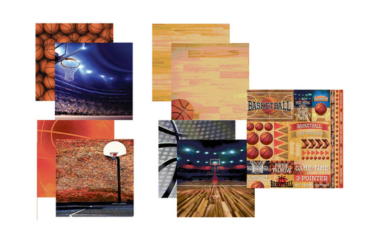 Reminisce The Basketball Collection 2 Papers and Stickers Set