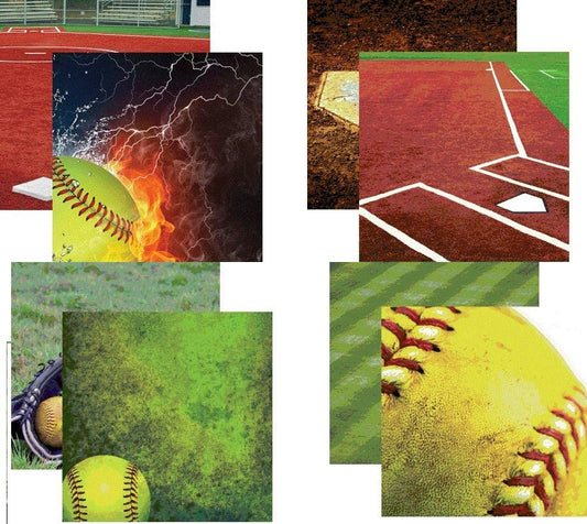 The Softball Collection 2 Scrapbook paper Set