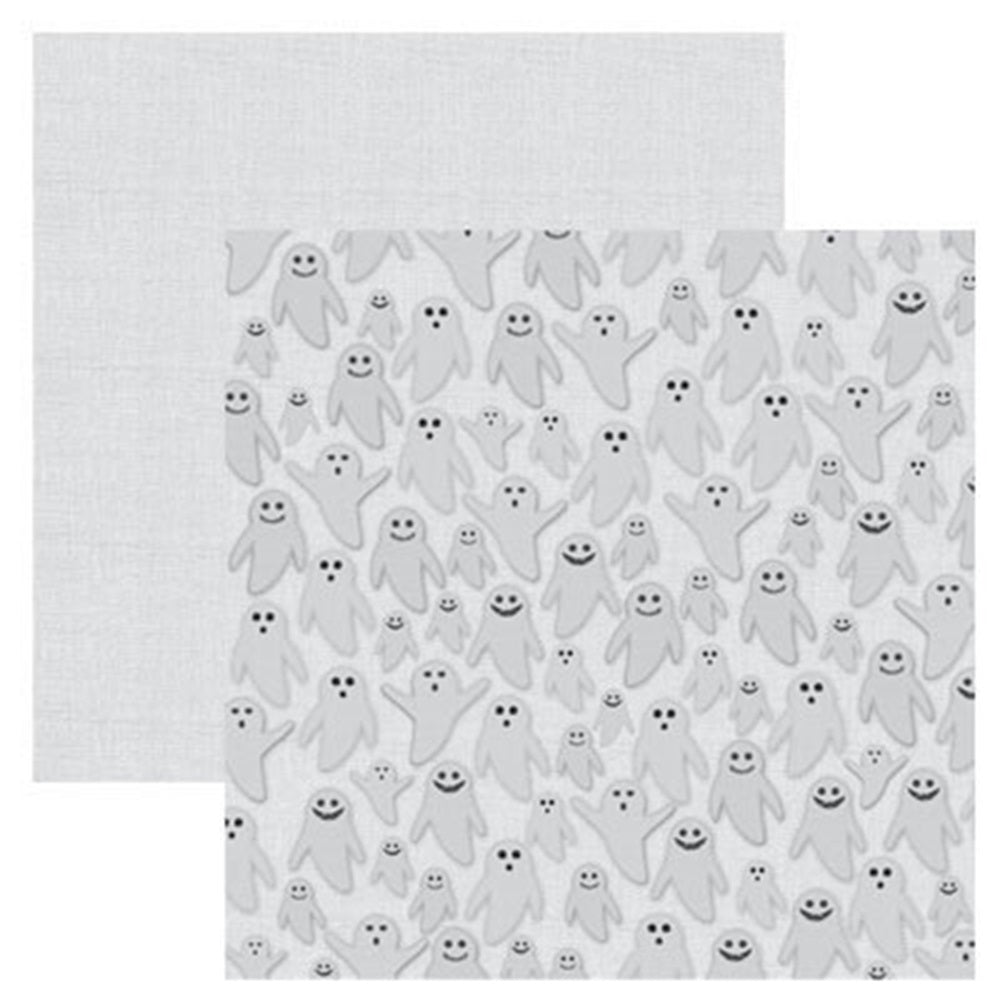 Trick or Treat Ghost Guile - 12x12 Scrapbook Paper