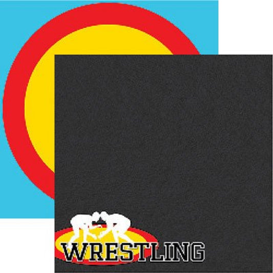 Wrestling Scrapbook Paper by Reminisce