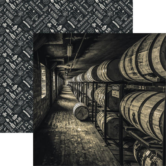 Barrel Aged - One Scotch One Whiskey Scrapbook Paper by Reminisce