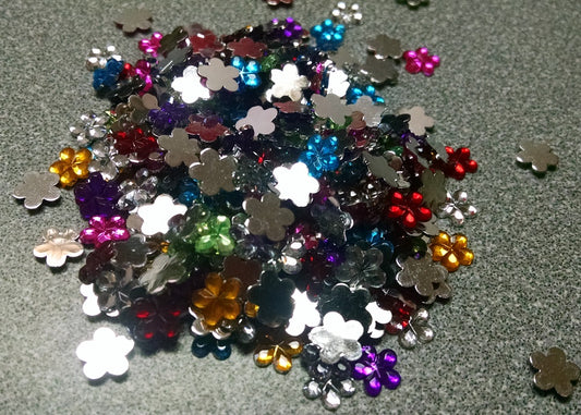 Colored Flower Rhinestones
