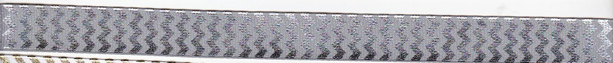 Metallic Silver Chevron Ribbon