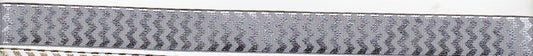 Metallic Silver Chevron Ribbon