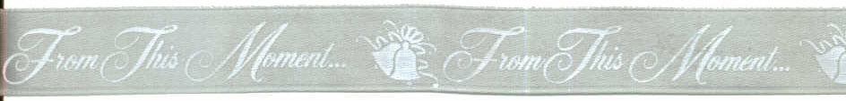 Satin From This Moment Ribbon - 3/8in 5 Yards
