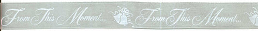 Satin From This Moment Ribbon - 3/8in 5 Yards