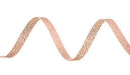 Rose gold Glitter Ribbon 3/8 Inch