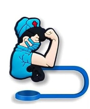 Nurse Strong Silicone Straw Cover