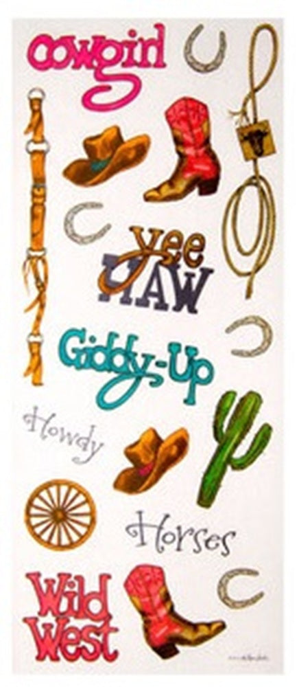 Cowgirl ScrapbookStickers