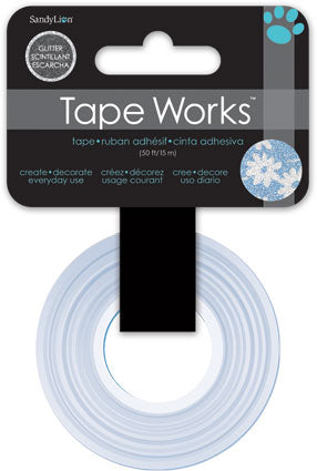 Glitter Blue Floral Washi Tape