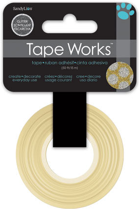 Gold Glitter Dot Tapeworks Washi Tape