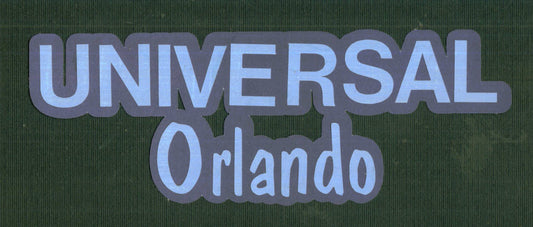 Universal Studios Orlando Paper Piecing Title