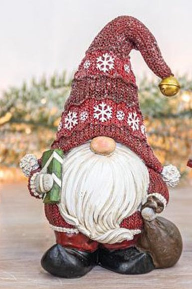 Red Sweater Jingle Gnome Figure