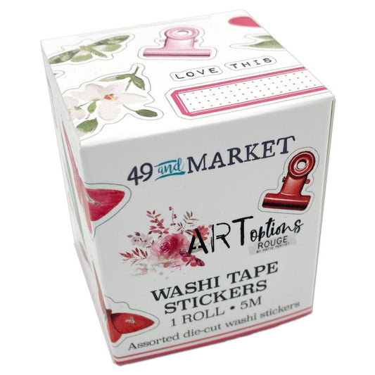 ARToptions Rouge Washi Sticker Rolls - 49 and Market