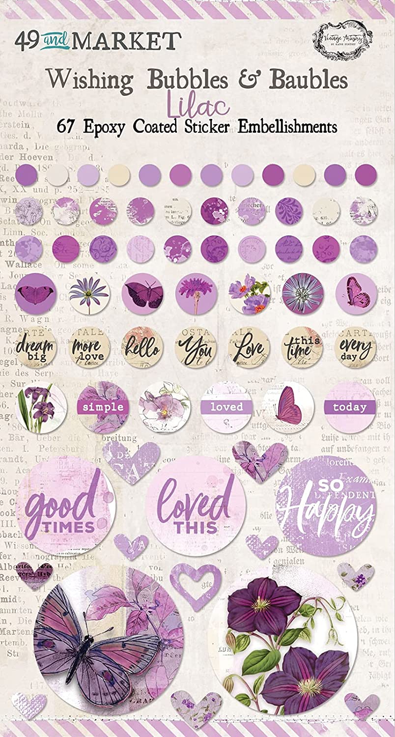 49 and Market Lilac Wishing Bubbles Baubles