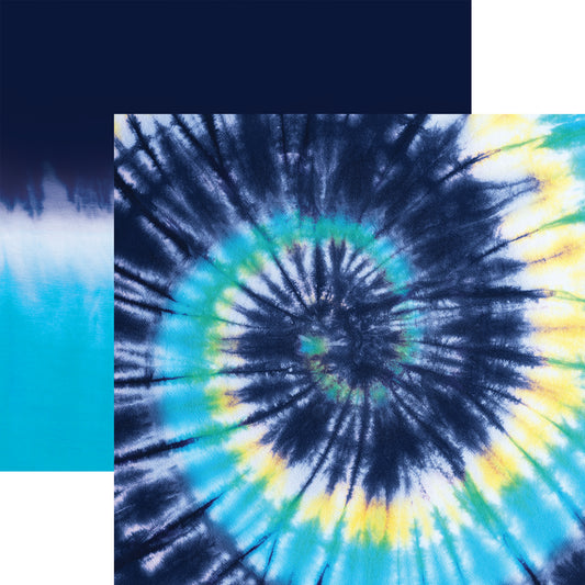 Skater Spiral Tie Dye Scrapbook Paper by Reminisce