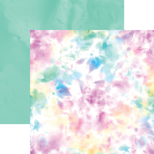 kaleidoscope Tie Dye Scrapbook Paper by Reminisce