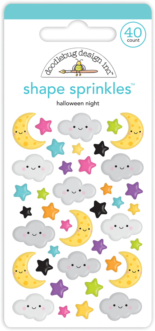 Halloween Night Shape Sprinkles 3d Stickers by Doodlebug