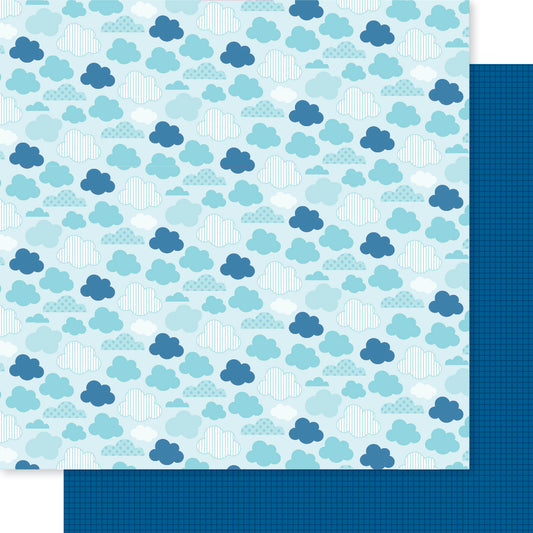 Clouds Country Day EIEIO Scrapbook Paper