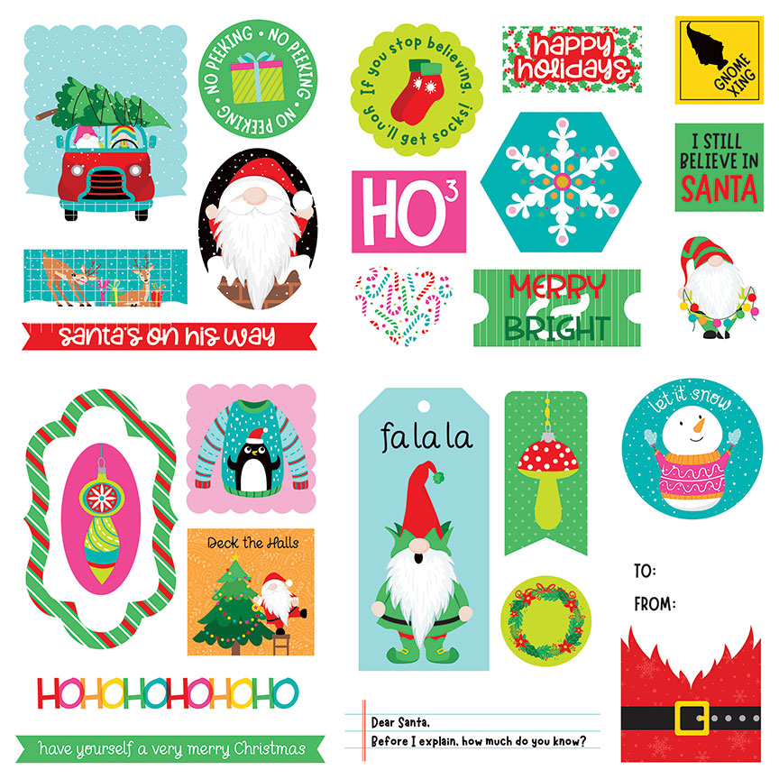 Tulla & Norbert's Christmas Party Ephemera Die Cuts
