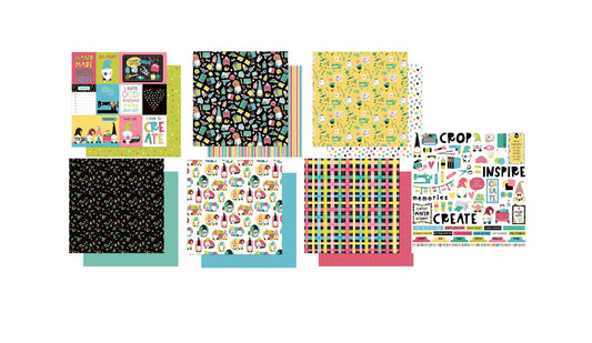 Crafting with my Gnomies Papers and Stickers Set